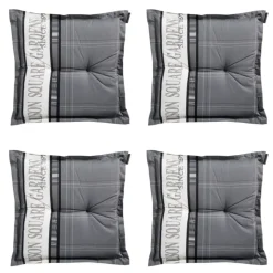 Madison - Zitkussen Madison garden grey - Ca. 50x50 cm - Set van 4