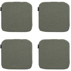 Madison - Zitkussen Manchester green - Ca. 40x40 cm - Set van 4