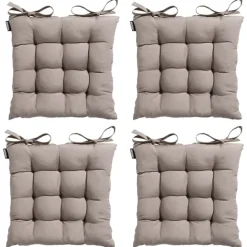 Madison - Zitkussen Panama jute - Ca. 46x46 cm - Set van 4