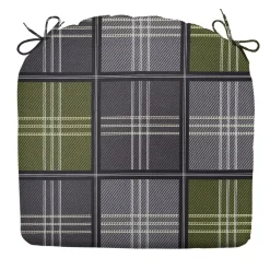 Madison - Zitkussen Patchy olive - Ca. 46x48 cm - Set van 4