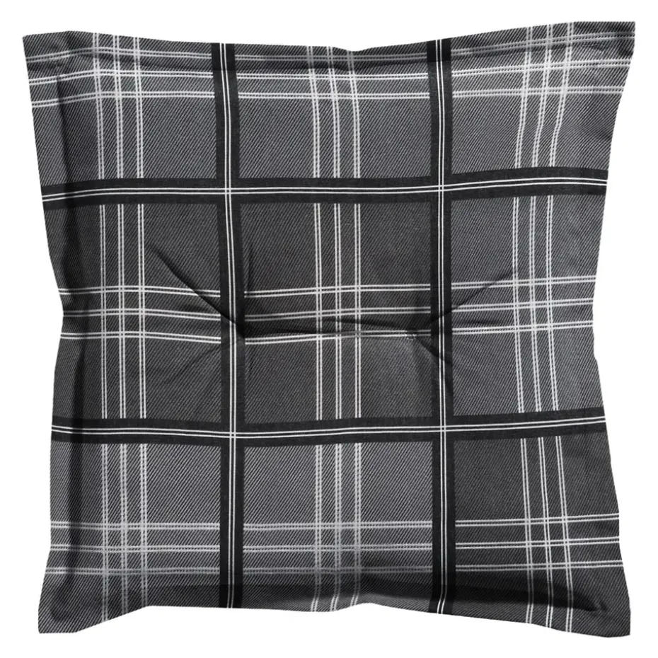 Madison - Zitkussen Patchy grey - Ca. 50x50 cm - Set van 4