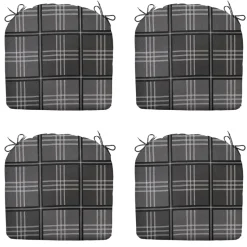 Madison - Zitkussen Patchy grey - Ca. 46x48 cm - Set van 4