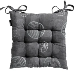Madison - Zitkussen Toscane Circle grey - Ca. 46x46 cm - Set van 4