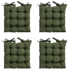Madison - Zitkussen Toscane Panama green - Ca. 46x46 cm - Set van 4