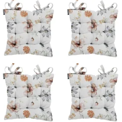 Madison - Zitkussen Toscane Florina natural - Ca. 46x46 cm - Set van 4