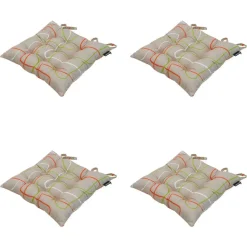 Madison - Zitkussen Toscane Joah terra - Ca. 46x46 cm - Set van 4