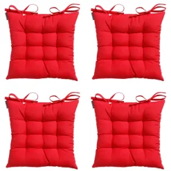 Madison - Zitkussen Toscane Panama red - Ca. 46x46 cm - Set van 4