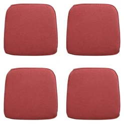 Madison - Zitkussen Wicker Manchester red - Ca. 48x48 cm - Set van 4