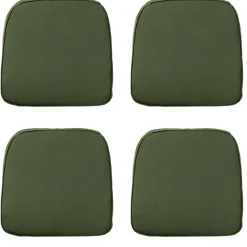 Madison - Zitkussen Wicker Panama green - Ca. 48x48 cm - Set van 4