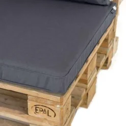 Madison Palletkussen Lounge Panama Grijs - 120 x 80cm