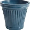 MAIZE - Bloempot - Blauw - 43 cm - Steenmengsel