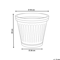 MAIZE - Bloempot - Blauw - 43 cm - Steenmengsel