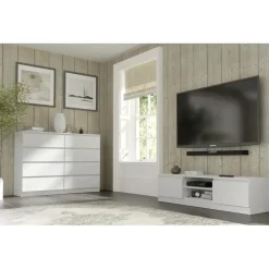 Maja dressoir S8 140 cm wit mat