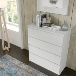 Maja dressoir S4 40x90x104 cm wit mat met 4 lades