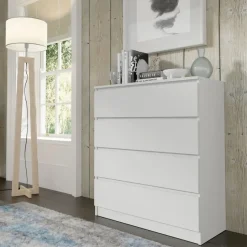 Maja dressoir S4 40x90x104 cm wit mat met 4 lades