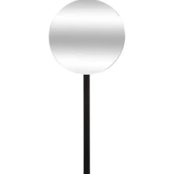 Make-up organizer/opberger met spiegel 14 x 14 x 35 cm zalmroze