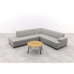 Malaga/Mindo - hoekbank loungeset chaise longue - taupe