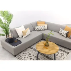 Malaga/Mindo - hoekbank loungeset chaise longue - taupe