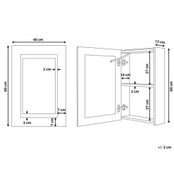 MALASPINA - Badkamermeubel - Zwart - Multiplex