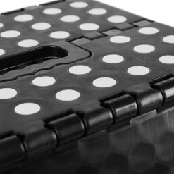 Malatec Inklapbaar krukje - zwart - 39 cm - opvouwbaar - opstapje