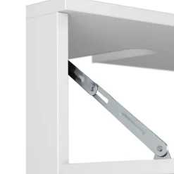 Malika - Wastafelonderkast 60 cm met 1 klep 1 lade in antraciet wit