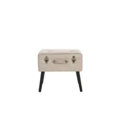 MALLARD - Hocker - Beige - Kunstleer