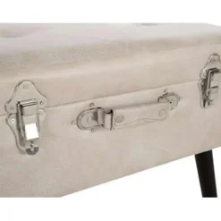 MALLARD - Hocker - Beige - Kunstleer