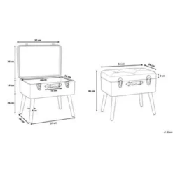 MALLARD - Hocker - Lichtbruin - Corduroy