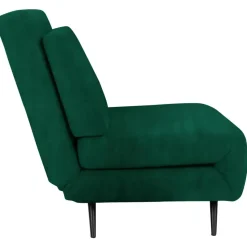 Mallory - Slaapbank 140 cm in donkergroene fluweel