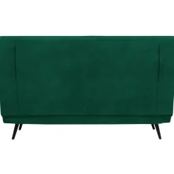 Mallory - Slaapbank 140 cm in donkergroene fluweel