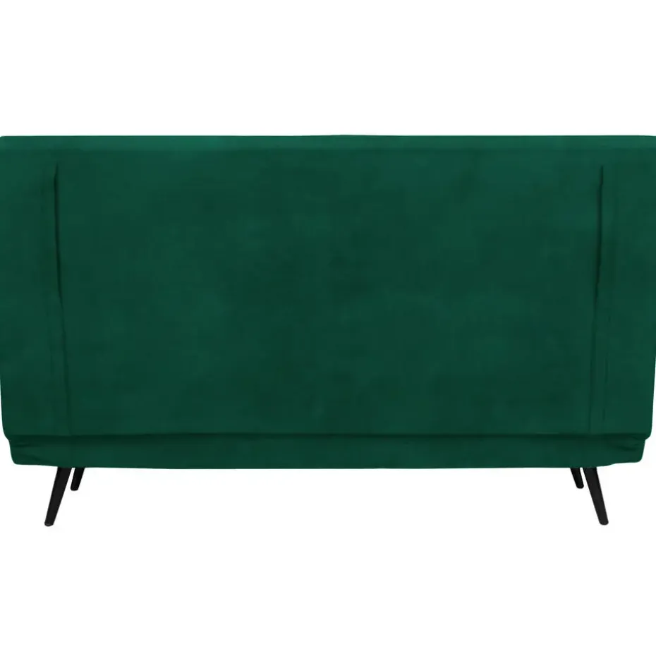 Mallory - Slaapbank 140 cm in donkergroene fluweel