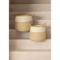 Mand Tom - lichtbruin zeegras - 34xØ36 cm