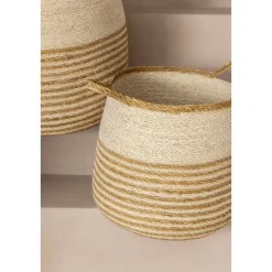 Mand Tom - lichtbruin zeegras - 34xØ36 cm