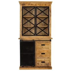 Mangohoutonline - Buffetkast Denver 120cm Met Deurtjes Rechthoekig Bruin