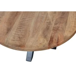 Mangohoutonline - Eettafel Madison 150cm Rond - Bruin - Mahom