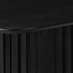 Mangohoutonline - Eettafel Lucia Black 240x110cm Rechthoekig - Zwart - Mahom