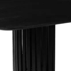 Mangohoutonline - Eettafel Lucia Black 240x110cm Rechthoekig - Zwart - Mahom