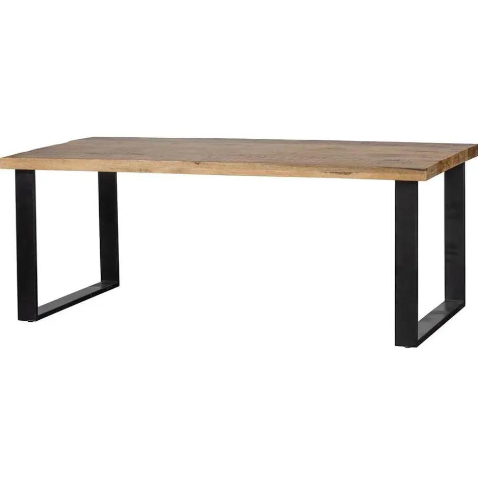 Mangohoutonline - Eettafel Britt 280x120cm Rechthoekig - Bruin - Mahom