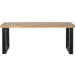 Mangohoutonline - Eettafel Britt 280x120cm Rechthoekig - Bruin - Mahom