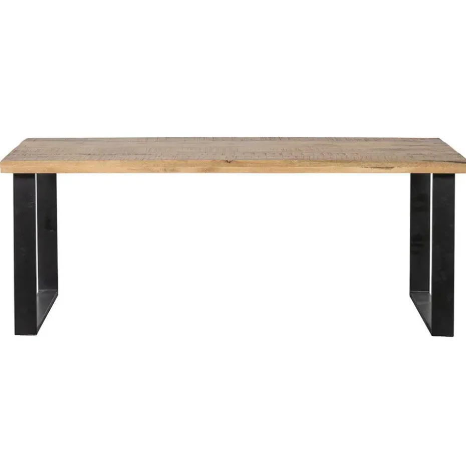 Mangohoutonline - Eettafel Britt 280x120cm Rechthoekig - Bruin - Mahom