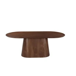 Mangohoutonline - Eettafel Nova Capsule Donkerbruin 240x110cm Rechthoekig