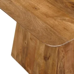 Mangohoutonline - Eettafel Nova Vierkant 110x110cm Vierkant - Bruin - Mahom