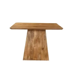 Mangohoutonline - Eettafel Nova Vierkant 110x110cm Vierkant - Bruin - Mahom