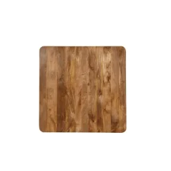 Mangohoutonline - Eettafel Nova Vierkant 110x110cm Vierkant - Bruin - Mahom