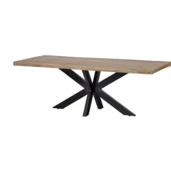 Mangohoutonline - Eettafel Memphis 280x120cm Rechthoekig - Bruin - Mahom