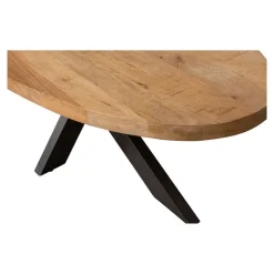 Mangohoutonline - Salontafel Tulsa Ovaal - Bruin - Mahom
