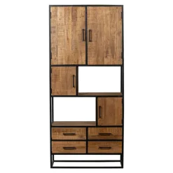 Mangohoutonline - Vakkenkast San Antonio 90cm Rechthoekig - Bruin - Mahom