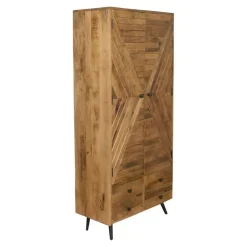 Mangohoutonline - Wandkast Alamo 90cm Rechthoekig - Bruin - Mahom