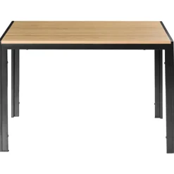 MANN - Eettafel - Lichtbruin/Zwart - 120 x 70 cm - Hout