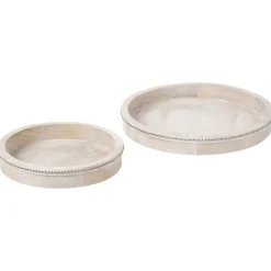 MANSOURA - Dienblad set van 2 - Lichtbruin - Mangohout